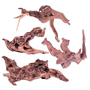 Enfeite raiz tronco natural OceanTech Coral Wood aquário lago