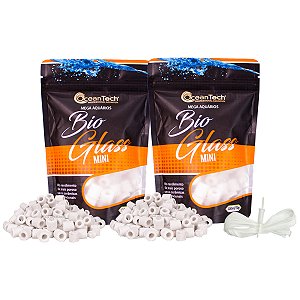 Mídia Biológica Mini Anel Cerâmica Aquários OceanTech 100ml