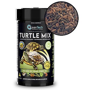 Mix de ração + gammarus OceanTech Turtle Mix 60g tartarugas aquáticas