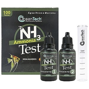 Teste OceanTech nh3 medidor amônia aquário doce marinho