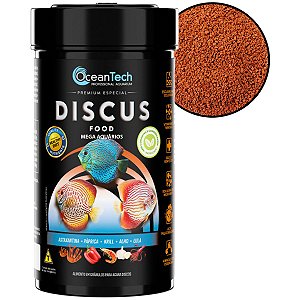 Ração peixes OceanTech Discus Food 400g Acará Discos Bandeira