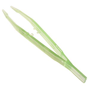 pinça reta fluorescente plástico alimentação de répteis 18cm