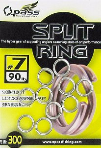 Split ring O-pass Nº4 argola em inox para pesca
