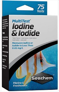 Multi teste de iodo iodine Seachem Mega Aquários