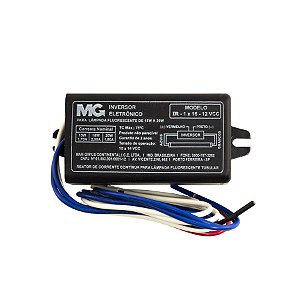 Inversor reator rletrônico Margirius para lâmpadas de 15W a 20W 12v