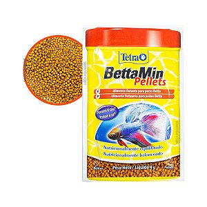 Tetra Bettamin pellets 4g ração para peixe Betta realça cor