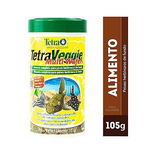 Tetra Veggie Multi Wafer 105g ração peixes de fundo Cascudo