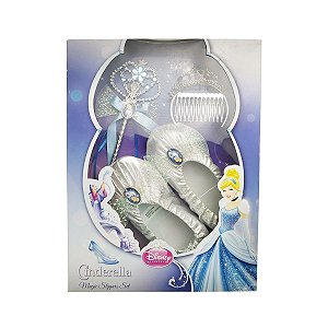 Brinquedo Kit Sapatinho De Cristal Cinderella + Acessórios