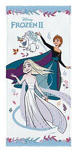 Toalha Felpuda Elsa e Anna Frozen Infantil Divertida Lepper