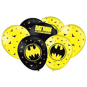 Balão Impresso Batman 25 Un Bola Bexiga