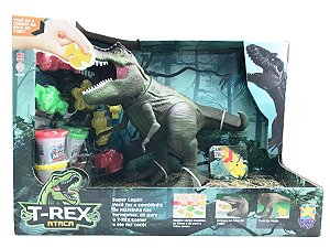 Dinossauro T-Rex Ataca com Massinha Infantil Divertoys