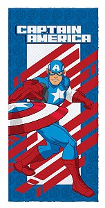Toalha de Banho Avengers Felpuda - Capitão America 2