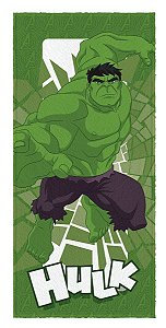 Toalha de Banho Hulk Felpuda - Vingadores 3