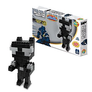 Boneco Minifigure Blocos De Montar Minecraft Skin Black - Mega