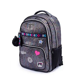 Mochila Escolar Preta  Rebecca Bonbon