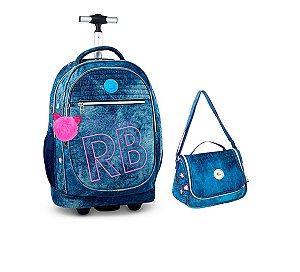 Mochila Rebecca Bonbon RB3163AZ + Lancheira RB3168AZ