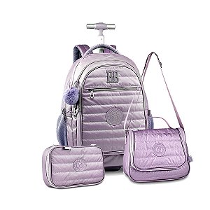 Kit Mochila Rebecca bonbon + Lancheira + Estojo RB3206VL