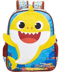Mochila De Costas Baby Shark Plush Infantil - Xeryus