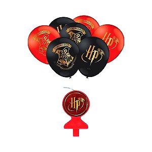 Festa Harry Potter 25 Bolas Personalizadas Do Tema + Vela
