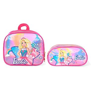 Lancheira LA35913BB + Estojo EI35914BB - Barbie - Pink