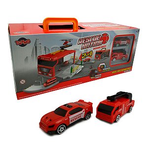 Brinquedo Caminhão de Bombeiro com Controle Remoto 7Fçs - Shop Macrozao