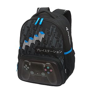 Mochila Costas Playstation Control Preta - Pacific