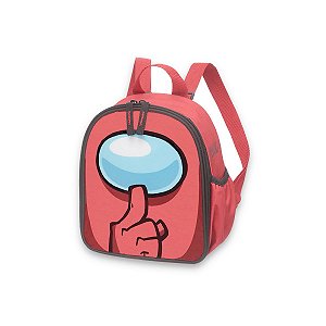 Lancheira Térmica Escolar O impostor Among Us Vermelho