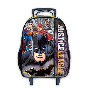 Mochila de Rodinhas Escolar Liga da Justica Infantil