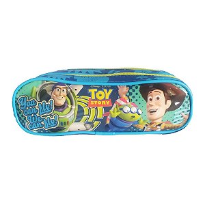 Estojo Duplo Toy Story Azul Material Escolar Infantil