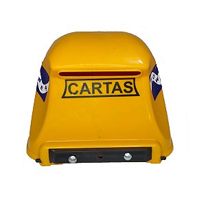 Caixa De Correios Para Cartas Amarela Gradil Grade Portão