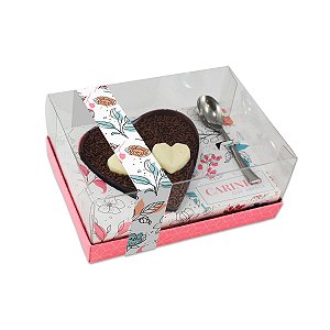 Caixa Chocolate de Ovo de Colher Coração Carinho 250G