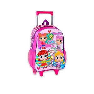 Mochila Escolar Infantil Carrinho Ladies Party Cor Rosa