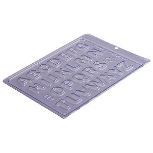 Kit 5 Forma De Acetato Alfabeto Letras Chocolate Confeitaria