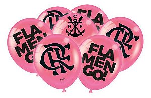 Balão 25 Un Aniversario Flamengo Rosa Decoração Feminina