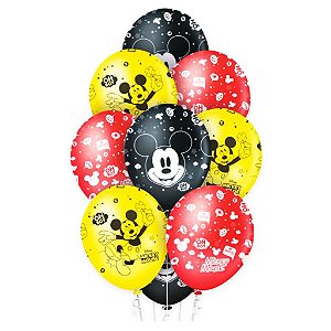 Balão Mickey Mouse e Amigos 10un Tam 12 - Regina