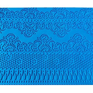 Molde de Silicone Spacchi Renda Azul FB 1697