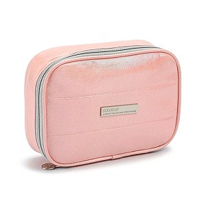 Estojo Box Escolar Rosa Metalizado - Colorup