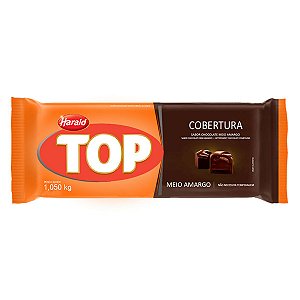Barra De Chocolate Cobertura Meio Amargo Top Harald