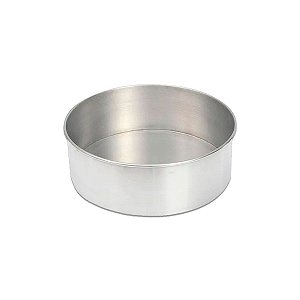 Forma Redonda 11x8cm Assadeira Para Bolo Torre Fundo Fixo