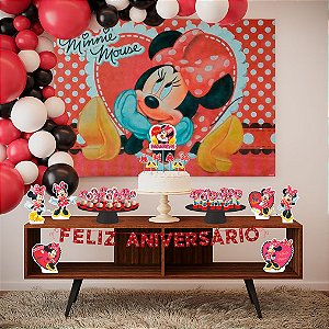 Kit Festa Fácil Disney Minnie Mouse Aniversário 39 Un Piffer