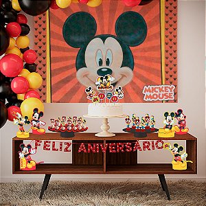 Kit Festa Fácil Disney Mickey Mouse Aniversário 39 Un Piffer