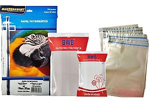 Kit Topo De Bolo Papel Fotográfico 180g +palitos+ Saco 25x35