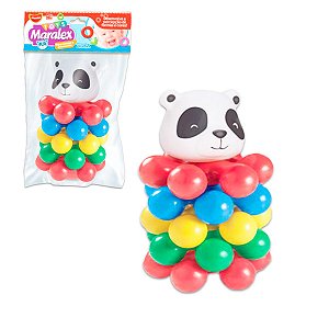 Brinquedo Urso Multi Esfera de Empilhar Didático Infantil