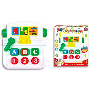 Brinquedo Maquininha Bebê Musical Sons Educativo - Braskit