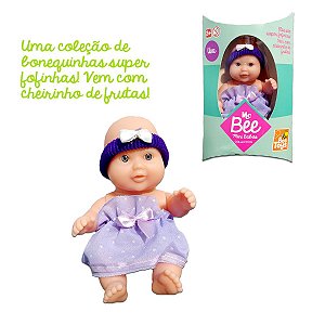 Boneca Mc Bee Mini Babies Collection Cheirinho Uva Infantil
