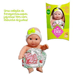 Boneca Mc Bee Mini Babies Collection Cheirinho Maça Infantil