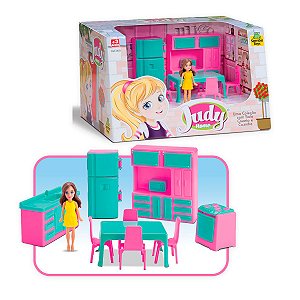 Brinquedo Casinha de Boneca Judy Home Cozinha Infantil