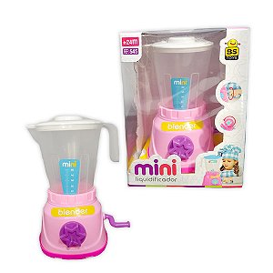 Brinquedo Mini Liquidificador Blender Rosa Infantil Bs Toys