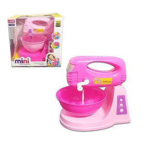 Brinquedo Mini Batedeira Rosa Deluxe Infantil - Bs toys