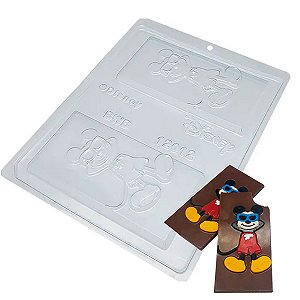 5Un Formas Mickey Bronzeando Barra Bwb Chocolate Disney